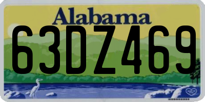 AL license plate 63DZ469