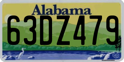 AL license plate 63DZ479