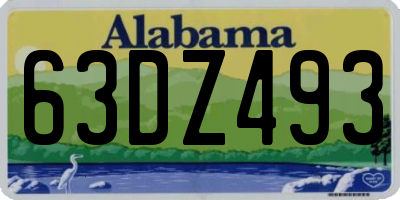 AL license plate 63DZ493