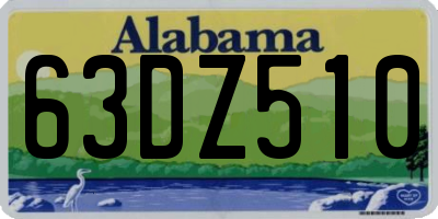 AL license plate 63DZ510