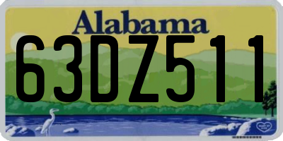 AL license plate 63DZ511