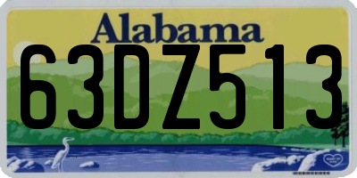 AL license plate 63DZ513