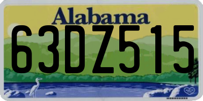 AL license plate 63DZ515