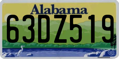 AL license plate 63DZ519