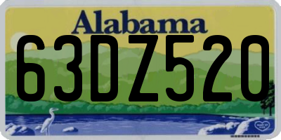 AL license plate 63DZ520