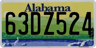 AL license plate 63DZ524