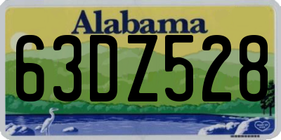 AL license plate 63DZ528