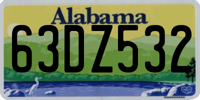 AL license plate 63DZ532
