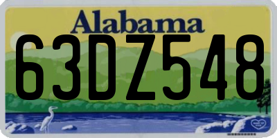 AL license plate 63DZ548