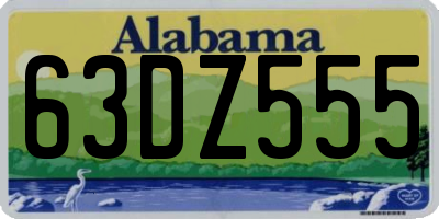 AL license plate 63DZ555