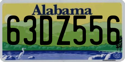 AL license plate 63DZ556