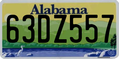 AL license plate 63DZ557