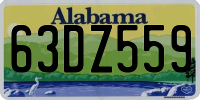 AL license plate 63DZ559
