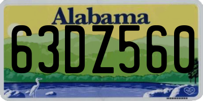 AL license plate 63DZ560