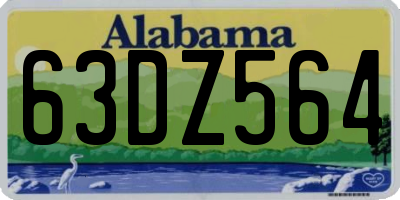 AL license plate 63DZ564