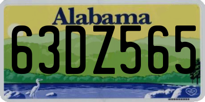 AL license plate 63DZ565