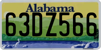 AL license plate 63DZ566