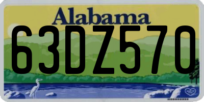 AL license plate 63DZ570