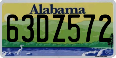 AL license plate 63DZ572