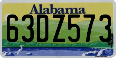AL license plate 63DZ573