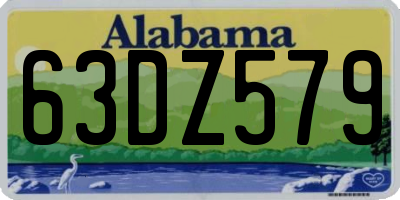 AL license plate 63DZ579