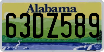 AL license plate 63DZ589