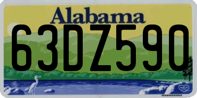 AL license plate 63DZ590