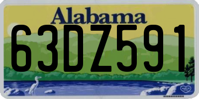 AL license plate 63DZ591