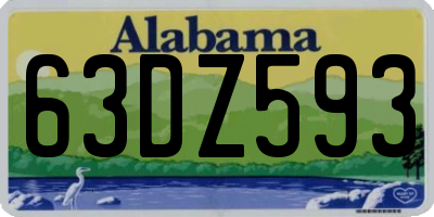 AL license plate 63DZ593