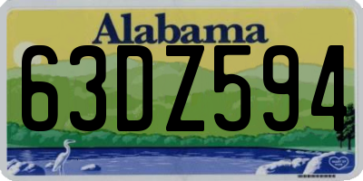 AL license plate 63DZ594