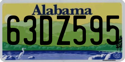 AL license plate 63DZ595