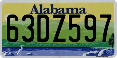 AL license plate 63DZ597