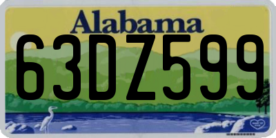 AL license plate 63DZ599