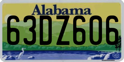 AL license plate 63DZ606