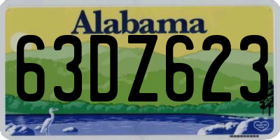 AL license plate 63DZ623