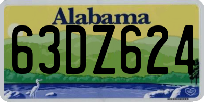 AL license plate 63DZ624