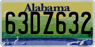 AL license plate 63DZ632
