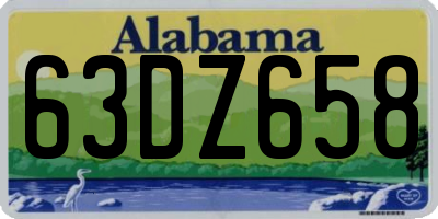 AL license plate 63DZ658
