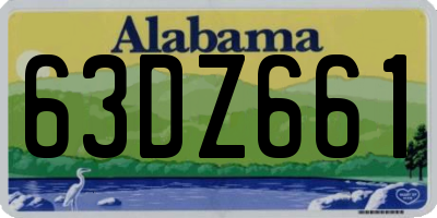 AL license plate 63DZ661