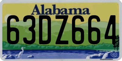 AL license plate 63DZ664