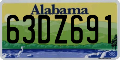 AL license plate 63DZ691