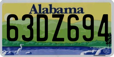 AL license plate 63DZ694