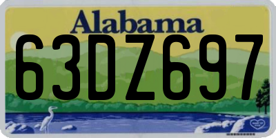 AL license plate 63DZ697