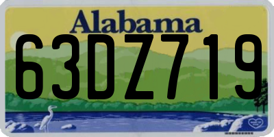 AL license plate 63DZ719