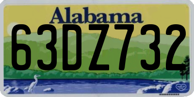 AL license plate 63DZ732