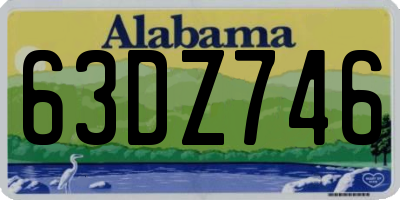 AL license plate 63DZ746