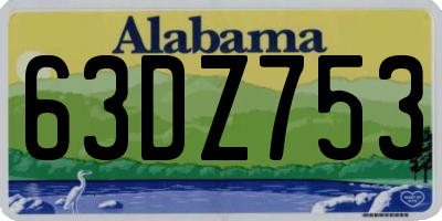 AL license plate 63DZ753