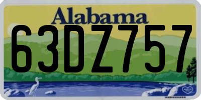 AL license plate 63DZ757