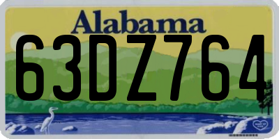 AL license plate 63DZ764