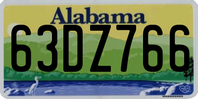 AL license plate 63DZ766